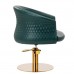 Hairdressing Chair GABBIANO WERSAL GOLD green